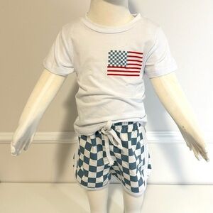 American Flag Short Set Size 6-12M NWT